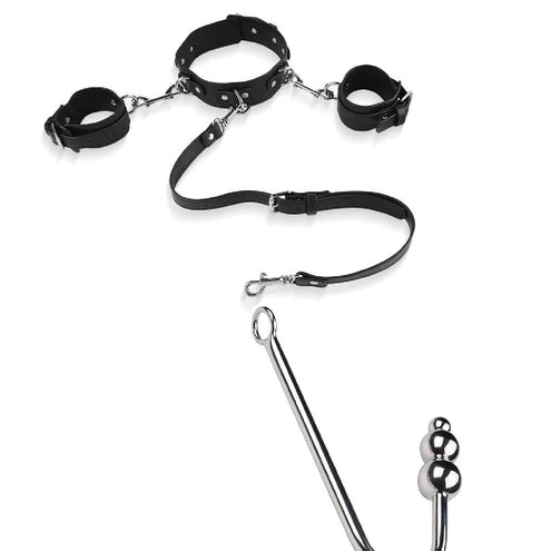 Cuffs with and Beaded Elegant 5334 Collar Anal Hook 0910
